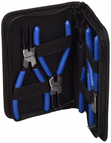 Bluespot Tools 4 Piece Circlip Pliers Set in Blue, Chrome Vanadium Steel – 1