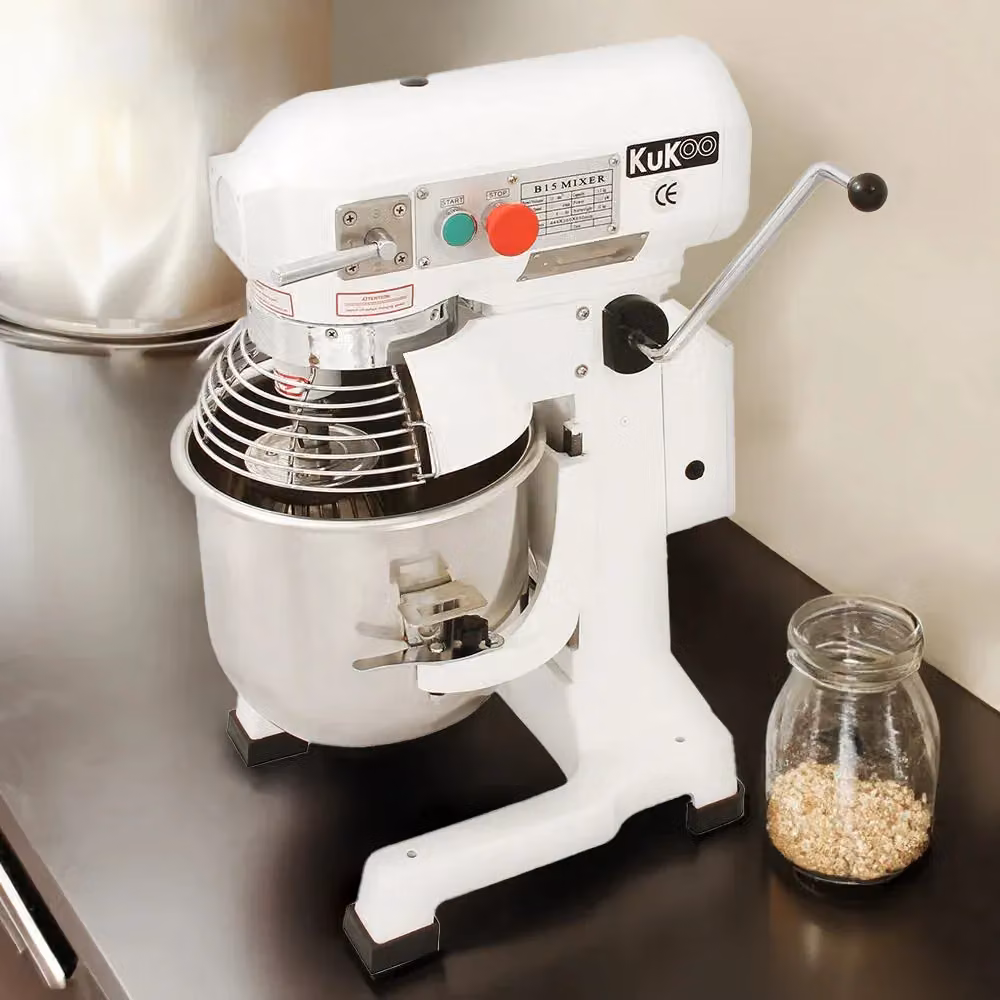 Monstershop Commercial Planetary and Spiral Food Mixer, 15L, White – 2