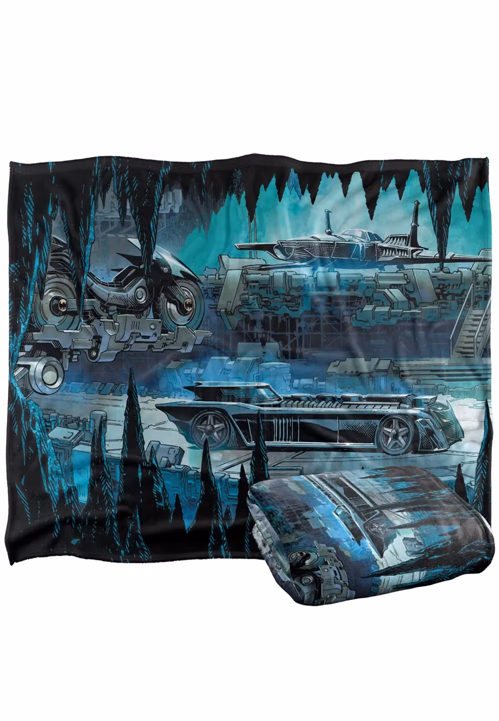Batman Batcave Silky Touch Super Soft Throw Blanket in White, W/D: 152 x 127 cm – 2