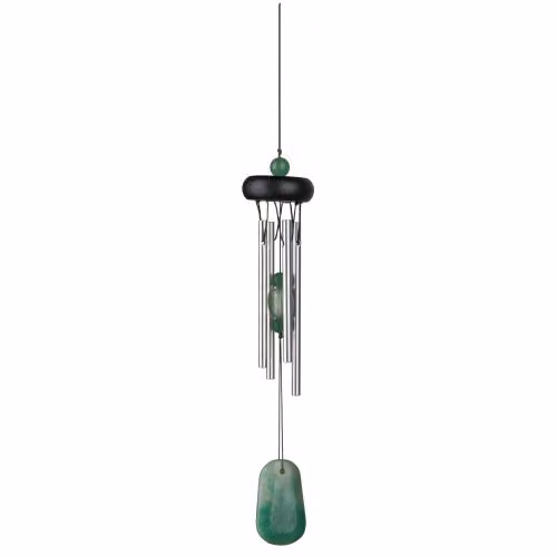 Woodstock Chimes Precious Stones Wind Chime in Black and Silver – 1