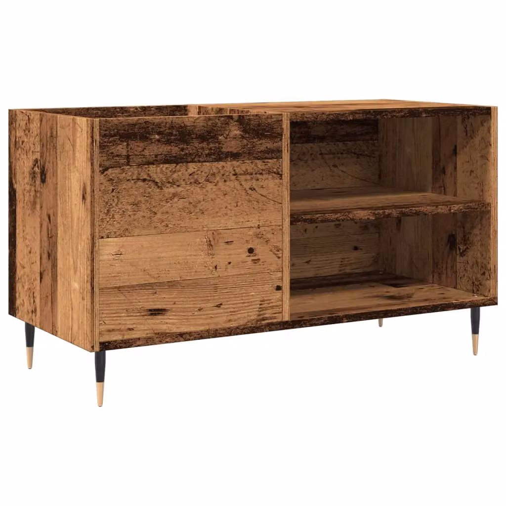 Berkfield Home Record Cabinet in Old Wood Brown, W/D/H: 84.5 x 38 x 48 cm – 2