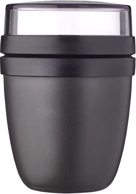 Mepal Ellipse Mini Leakproof Lunch Pot with Compartments, Black
