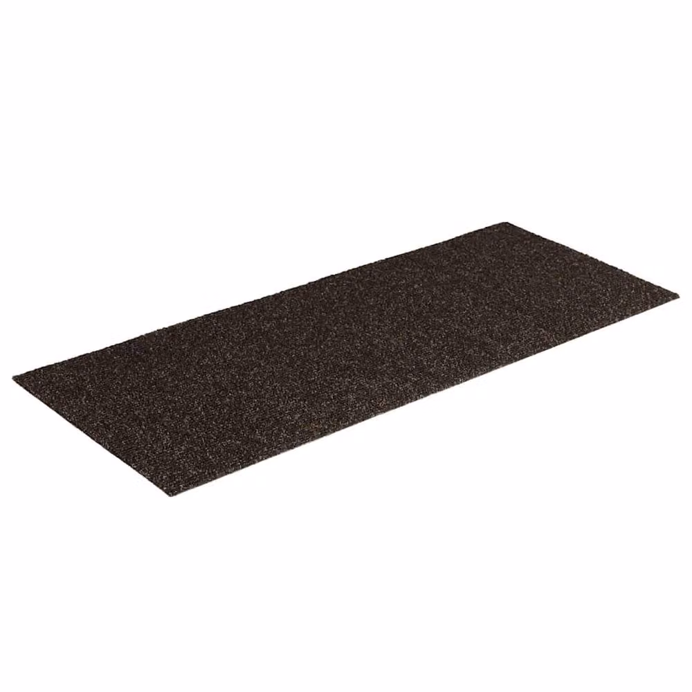 Berkfield Home Self-adhesive Rectangular Stair Mats, 15 Pieces, Dark Brown, W: 60 cm, D: 25 cm – 3
