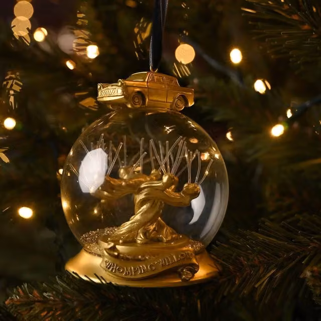 Widdop and Co Warner Bros Harry Potter Alumni LED Collectable Glass Bauble - Whomping Willow in Gold