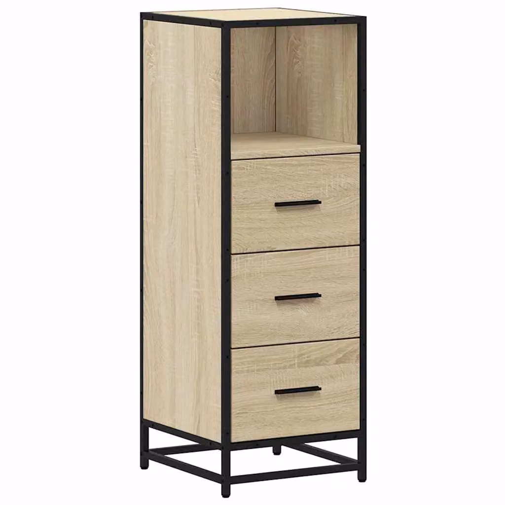 Berkfield Home Wall Mounted Bathroom Cabinet in Sonoma Oak, Brown, W: 35 cm, D: 37.5 cm, H: 100 cm – 2