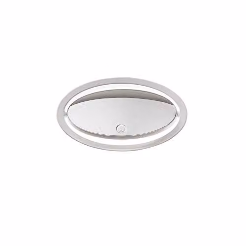 Netlighting Ely Paret LED Flush Wall Light in White with Touch Dimmer, 1125lm, 3000K Warm White