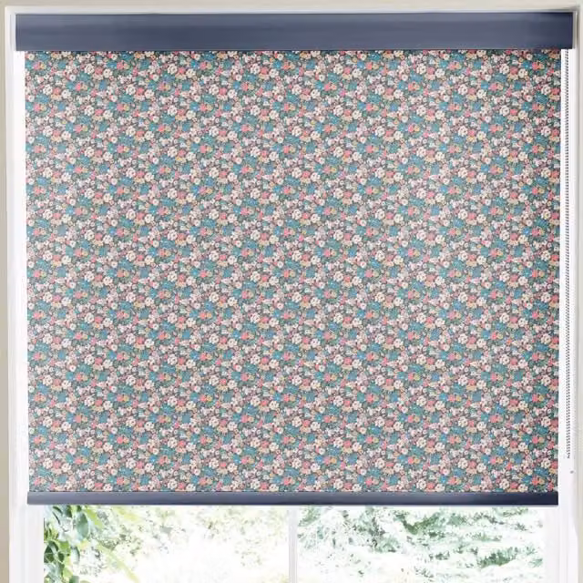 Cath Kidston Mews Ditsy Floral Made to Measure Roller Blind in Navy and Multicolour