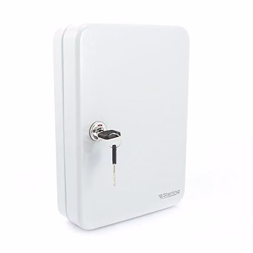Burg-Wächter 24-Hook Key Cabinet, Grey, H x W x D: 180.0 x 250.0 x 60.0 mm