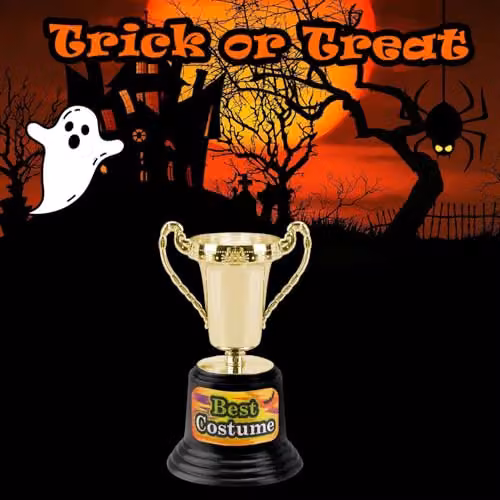 VFM e-Store Gold Halloween Party Trophy for Adults – 3