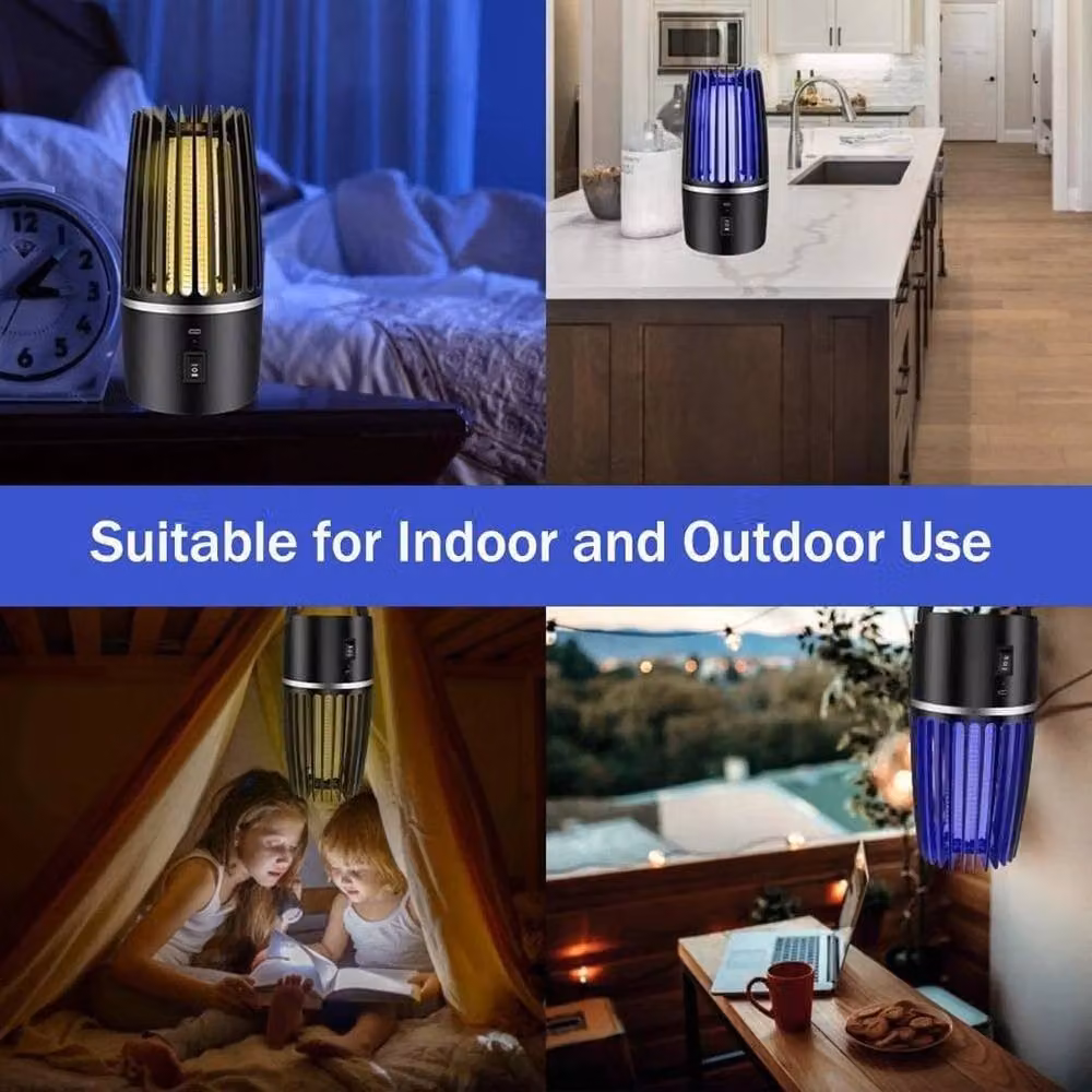 NESTLUNE Electric Mosquito Bug Zapper Lamp in Black, W/D/H: 100 x 15 x 15 cm – 6