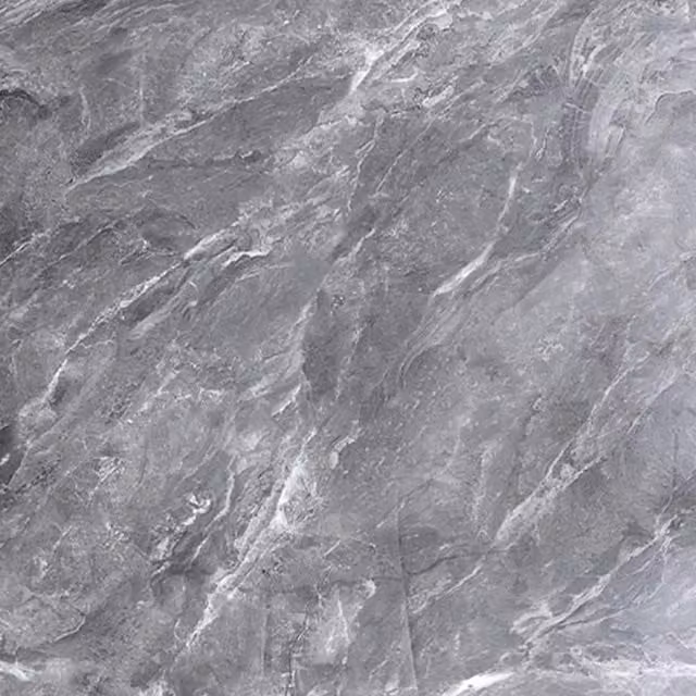 Livingandhome 10-Piece Grey Marble Stone-Look Self-Adhesive PVC Wallpaper