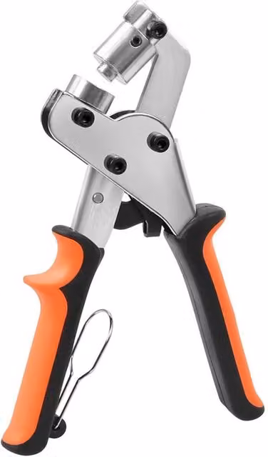 SPETLEK Eyelet Pliers Hole Punch Tool Kit with 500 x 10mm Eyelets in Multicolour
