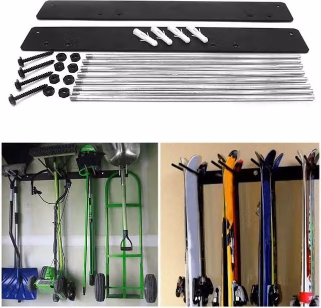 SPETLEK Wall Mounted Snowboard Rack Storage in Black – 1