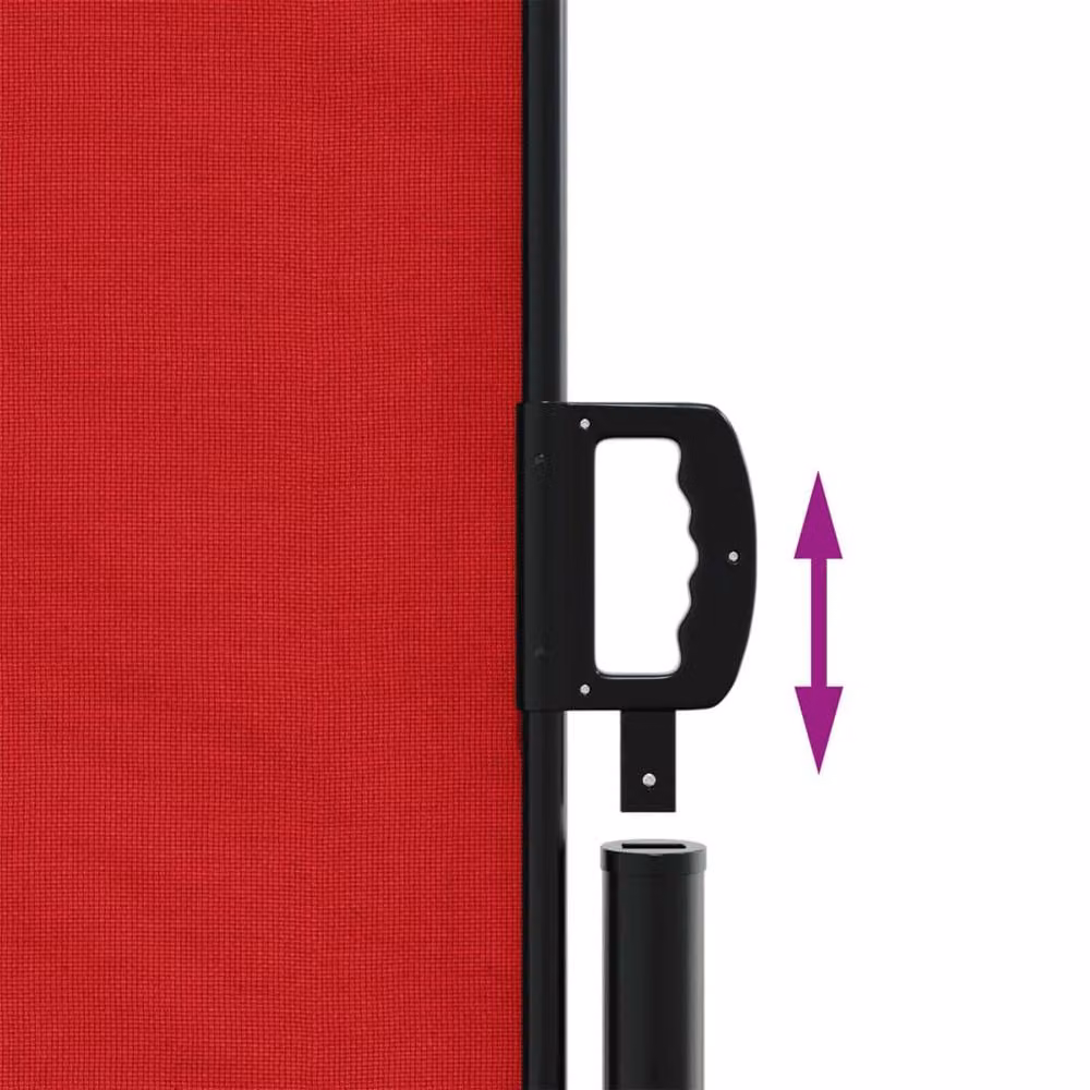Berkfield Home Red Retractable Side Awning, W/D/H: 140 x 1200 cm – 3