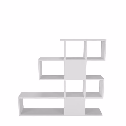 Decorotika Camellia Modern Ladder Bookshelf in White – 2