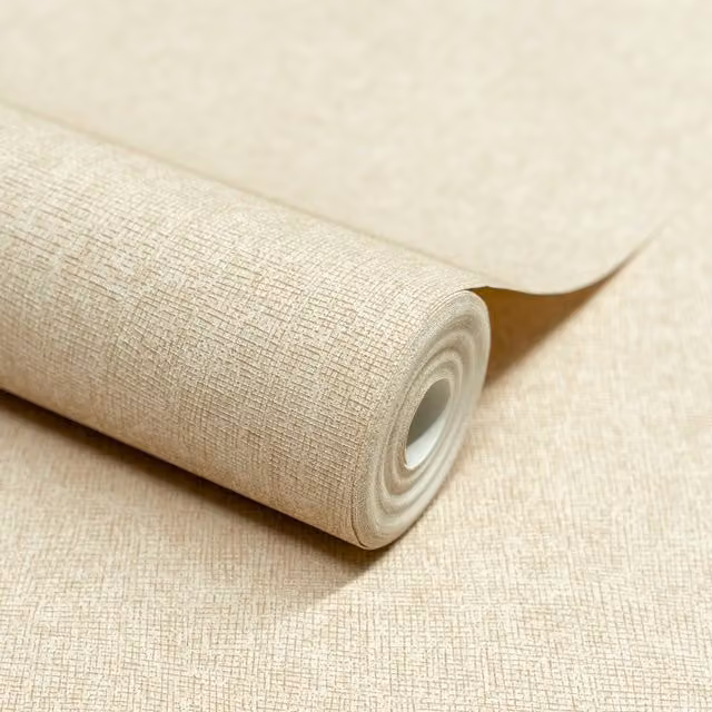 Grandeco Atogo Woven Effect Embossed Wallpaper in Beige