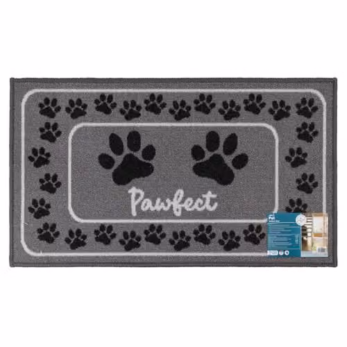 JVL Pawfect Machine Washable Pet Mat for Dogs and Cats, Brown or Grey, W: 70 cm, D: 40 cm – 2