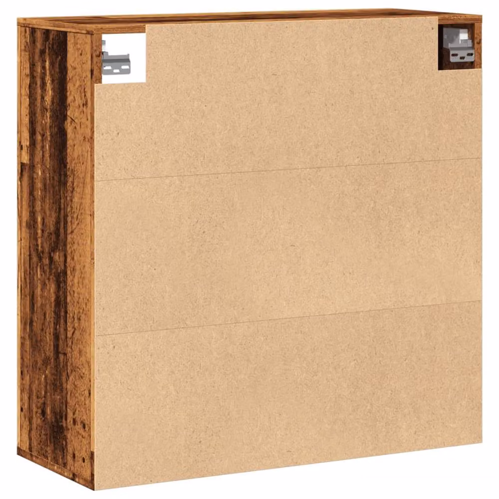 Berkfield Home Wall Cabinet in Old Wood Brown, W/D/H: 80 x 33 x 80 cm – 4