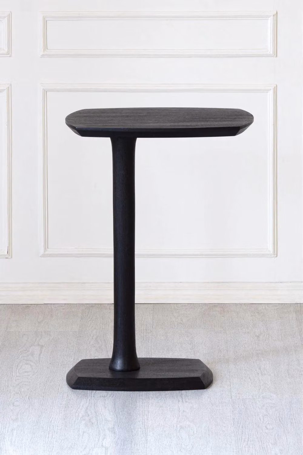 MH London Ellis C-Shaped Solid Mango Wood Sofa Side Table in Black – 3
