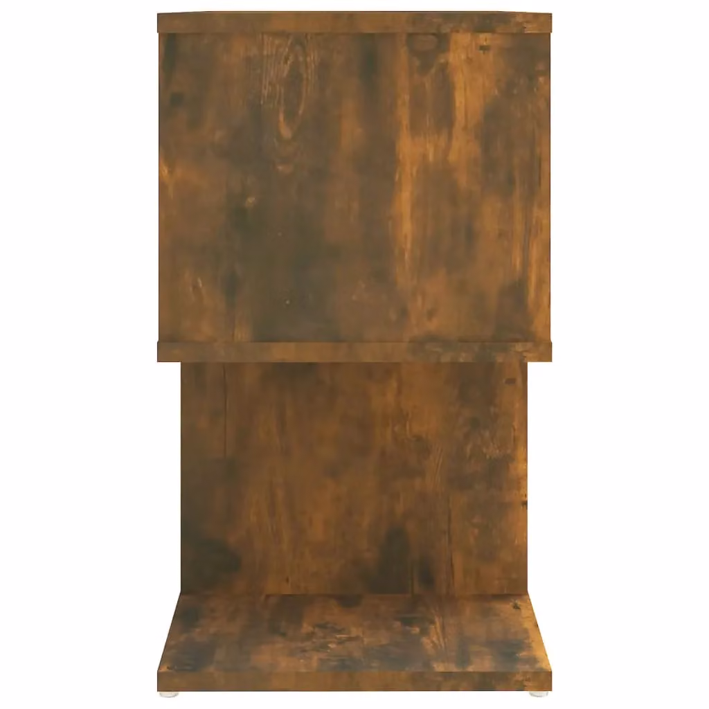 Berkfield Home Modern Bedside Cabinet in Smoked Oak Brown, W/D/H: 50 x 30 x 51.5 cm – 5