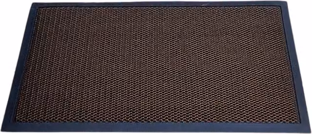 Garden Mile Rectangular Outdoor Boot Scraper Door Mat in Brown and Beige