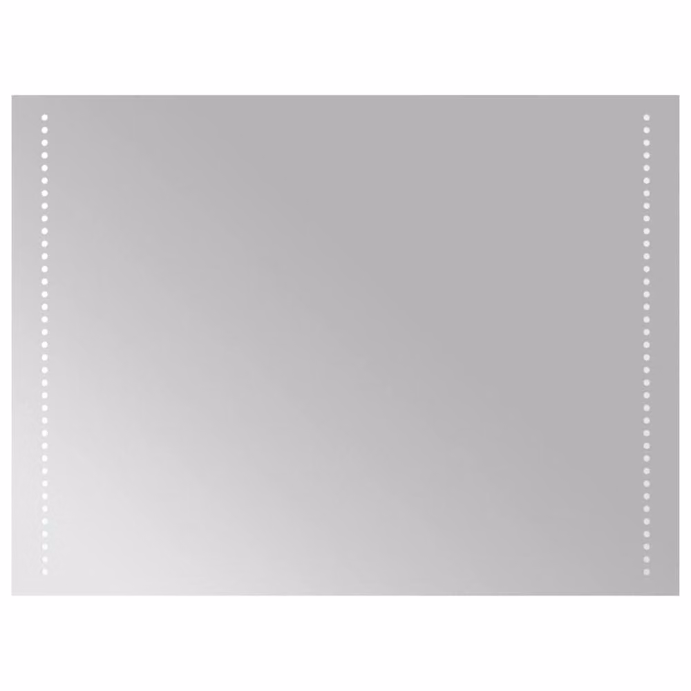 Berkfield Home LED Rectangular Wall Bathroom Mirror in Clear, W: 60 cm, H: 80 cm – 1