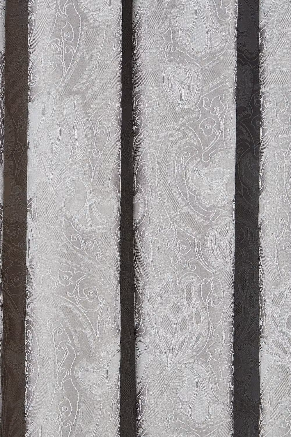 Sanderson Ashbee Floral Lined Curtains in Silver, Width: 167 cm, Drop: 183 cm – 2