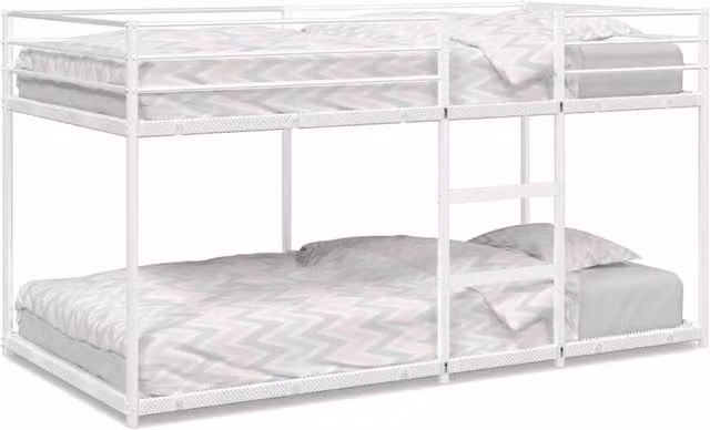 Berkfield Home Metal Bunk Bed in White
