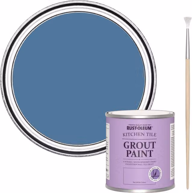 Rust-Oleum Kitchen Grout Paint in Blue Silk, 250 ml