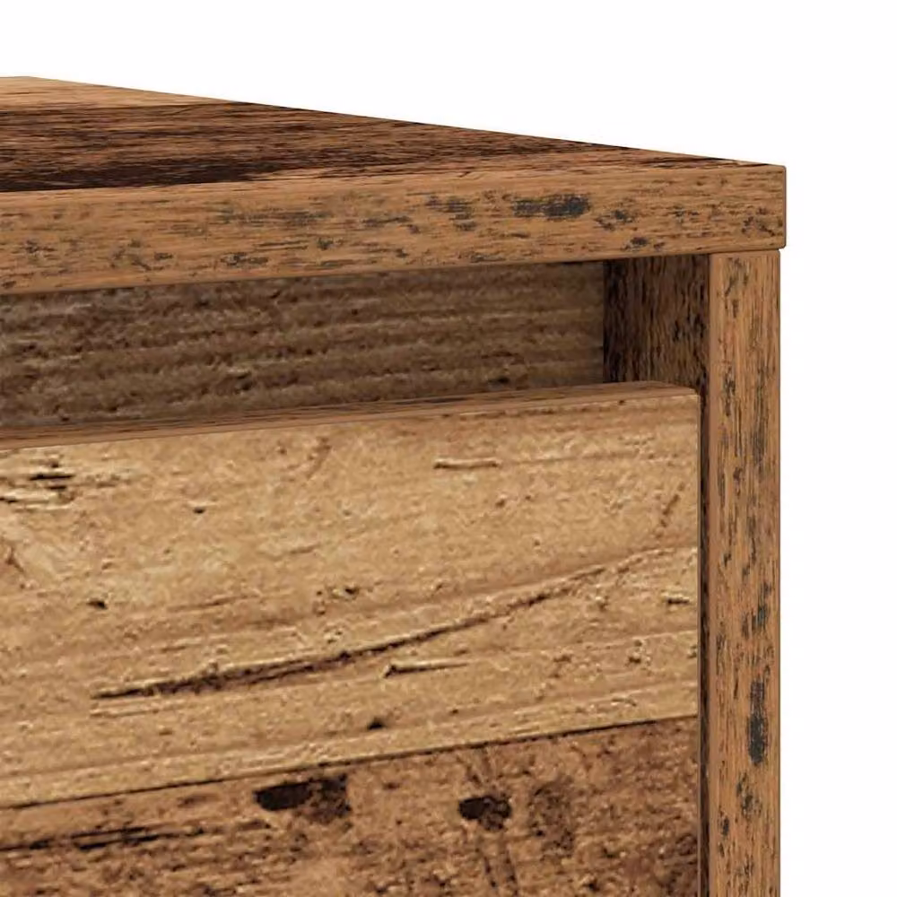 Berkfield Home Rustic Old Wood Sideboard in Brown, W/D/H: 34 x 29.5 x 76 cm – 4