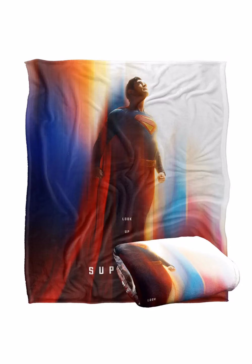 Superman 2025 Poster Silky Touch Super Soft Throw Blanket, White, W/D/H: 152 x 127 cm – 6