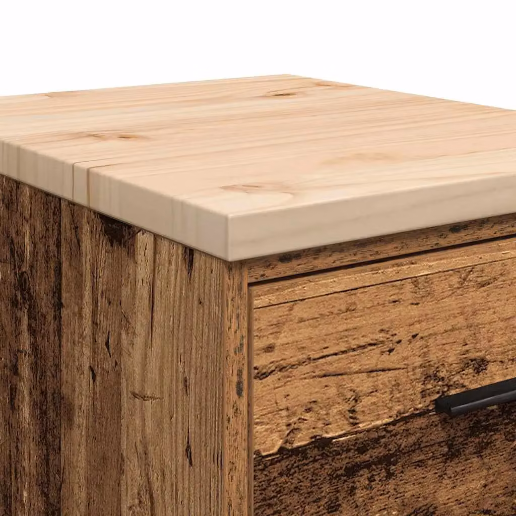 Berkfield Home Garage Storage Cabinet in Brown Solid Pine Wood, W/D/H: 40 x 51 x 85 cm – 7