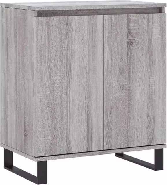 Berkfield Home Grey Sonoma Sideboard, W/D/H: 60 x 35 x 70 cm