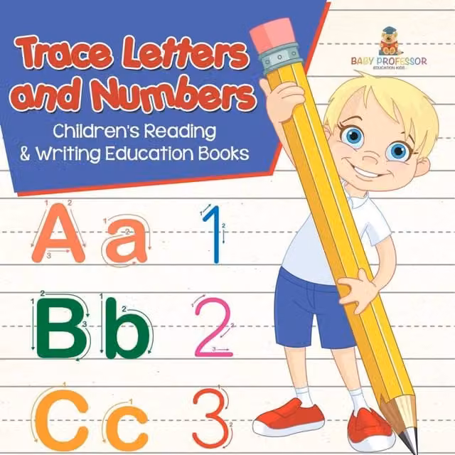 Baby Professor Trace Letters and Numbers Multicolour Penmanship Educational Book for Children