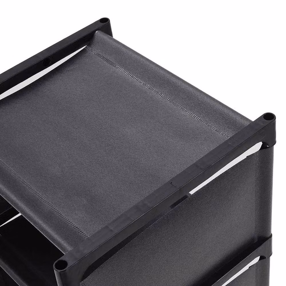 Kelvenix 6-Tier Space Saving Shoe Rack in Black, W/D/H: 27 x 26 x 90 cm – 3