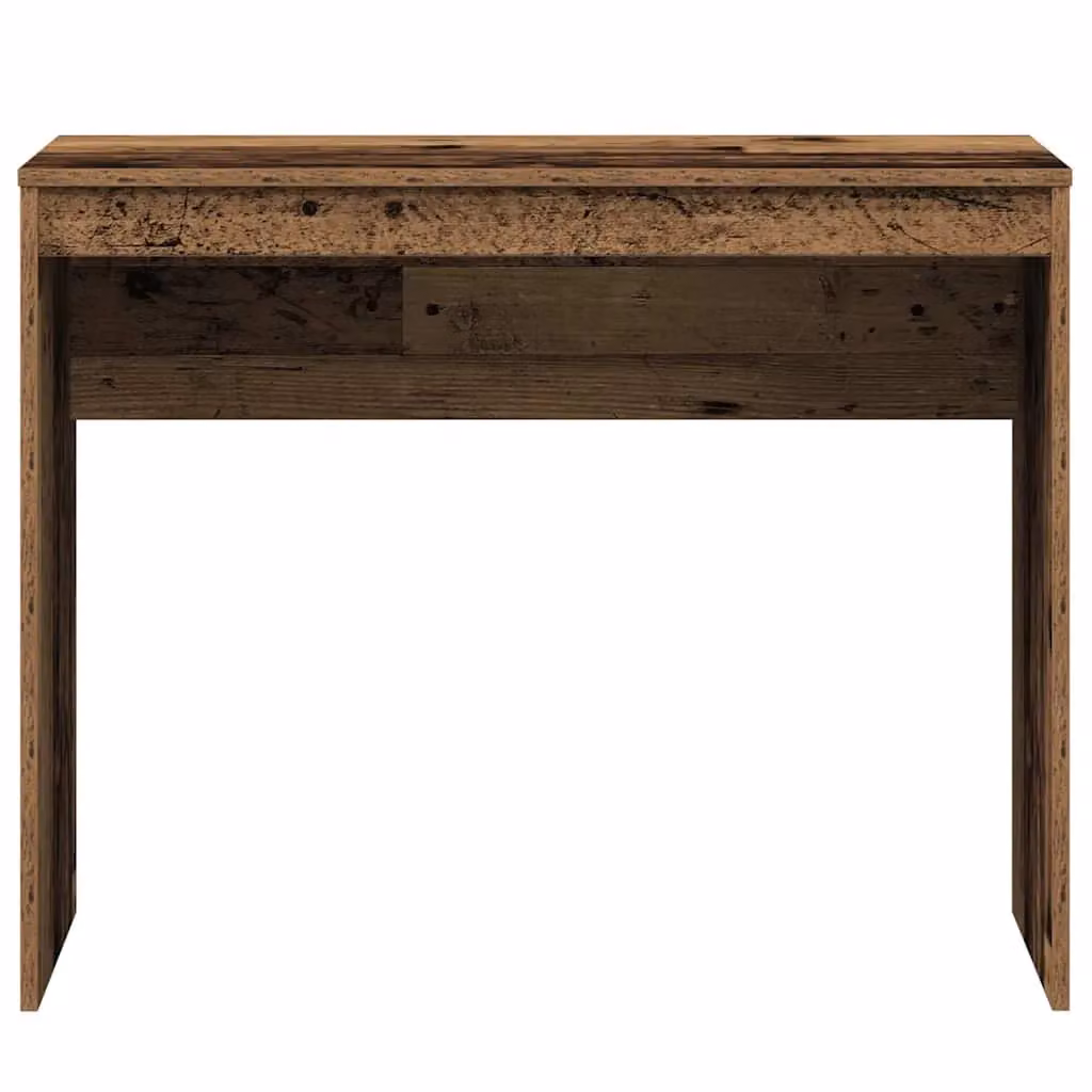 Berkfield Modern Computer Desk in Brown Engineered Wood, W/D/H: 90 x 40 x 72 cm – 4