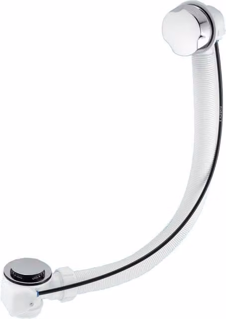 McAlpine Polished Stainless Steel Pop-Up Bath Waste and Overflow in Silver