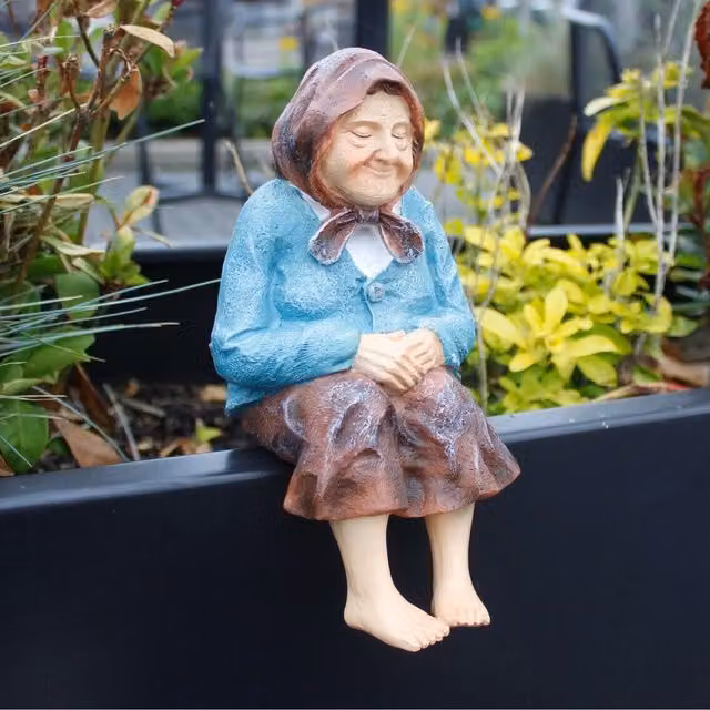 Garden Mile Multicoloured Grandmother Tabletop Garden Ornament