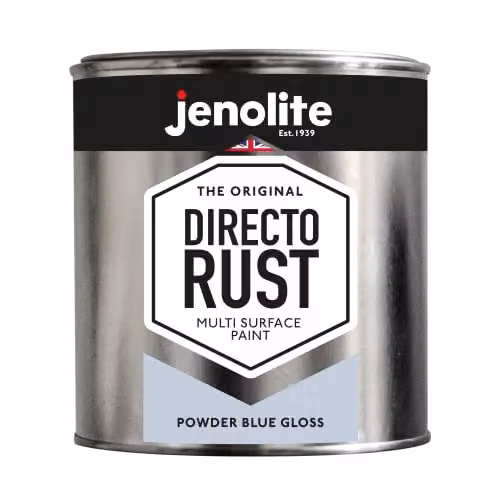 JENOLITE Directorust Powder Blue Gloss Multi Surface Paint, 1 Litre (RAL 240 80 10) – 1