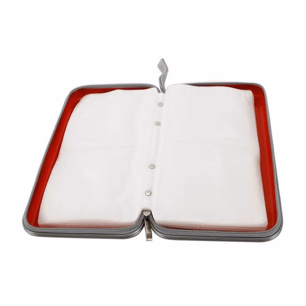 NESTLUNE CD DVD Carry Case Disc Storage Holder in Red – 2