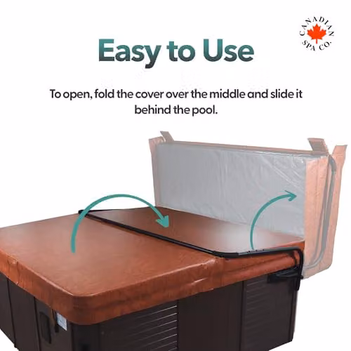 CANADIAN SPA CO. Aluminium Top Mount Hot Tub Cover Lifter in Black or Brown – 2