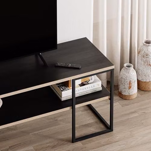 HOCUS PICUS Modern TV Unit in Black Wood and Metal for Living Rooms or Home Offices – 2