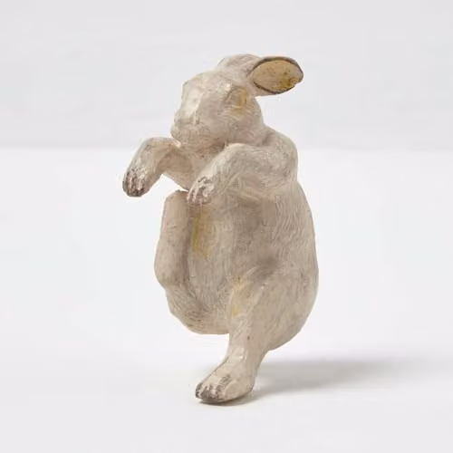 Homescapes White Rabbit Hanging Pot Hanger Figurine – 2