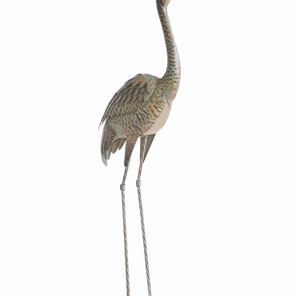 Wyld and Coco Brown Crane Figurine, Height: 106 cm – 2