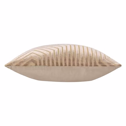 Paoletti Evoke Square Velvet Cushion in Brown and Beige, W/D/H: 45 x 45 x 45 cm – 2