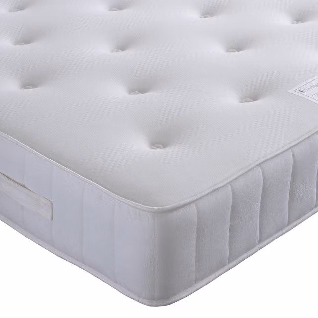 Bedmaster Memory Maestro Silver Plush Velvet 4 Drawer Divan Set with Memory Foam Mattress, W/D/H: 180 x 200 cm