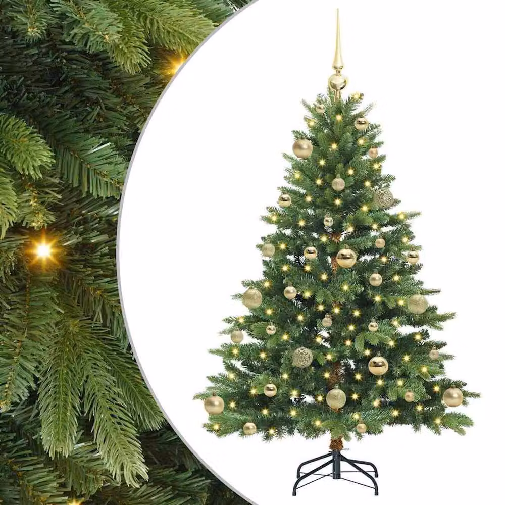 Berkfield Home Artificial Green Christmas Tree with 150 LEDs, Height: 120 cm – 2