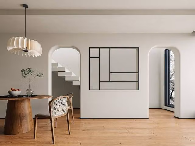 Vente-unique Black Industrial Powder-Coated Aluminium and Glass Partition, W: 150 cm, H: 130 cm
