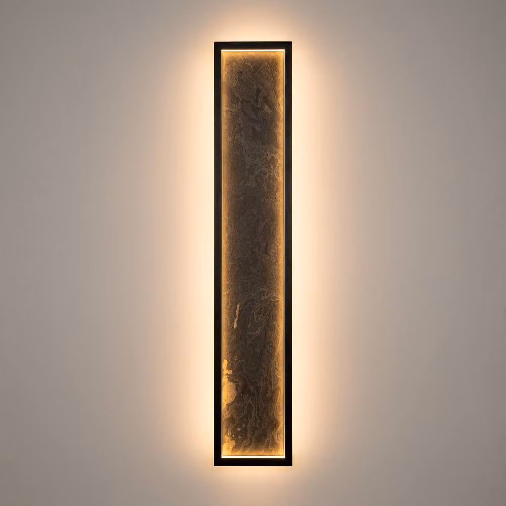 Netlighting Orign Modern Integrated LED Wall Lamp, Black, 80cm, 3000K, 1000lm – 2