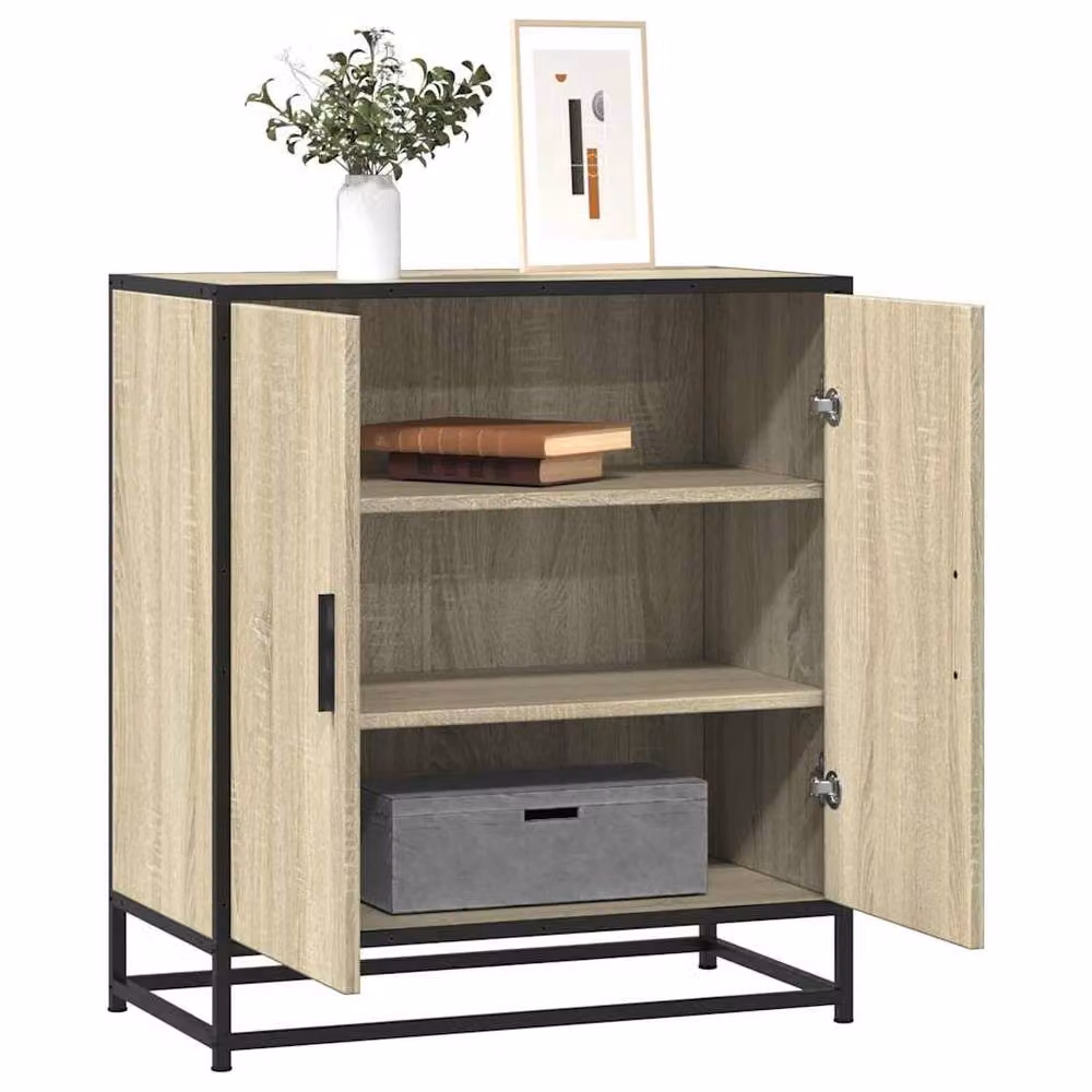 Berkfield Home Industrial Sideboard in Beige, W/D/H: 68 x 35 x 76 cm – 2